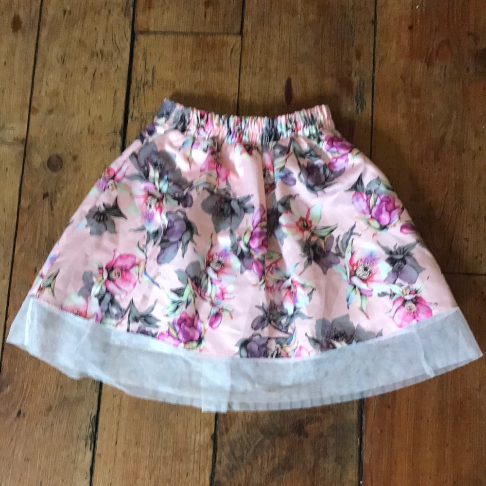 Handmade Vintage Hellebore Pink Skirt Small
